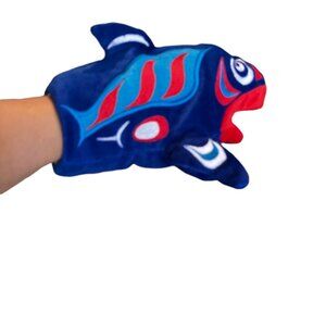 HAND PUPPET Streamer the Salmon by Artist Eric Parnell Haida Beautiful